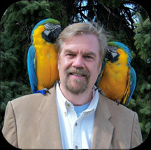 Ron Amitron and Parrots for Peace.  Click on this picture for a larger version.